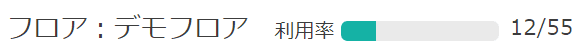 フロア利用率管理